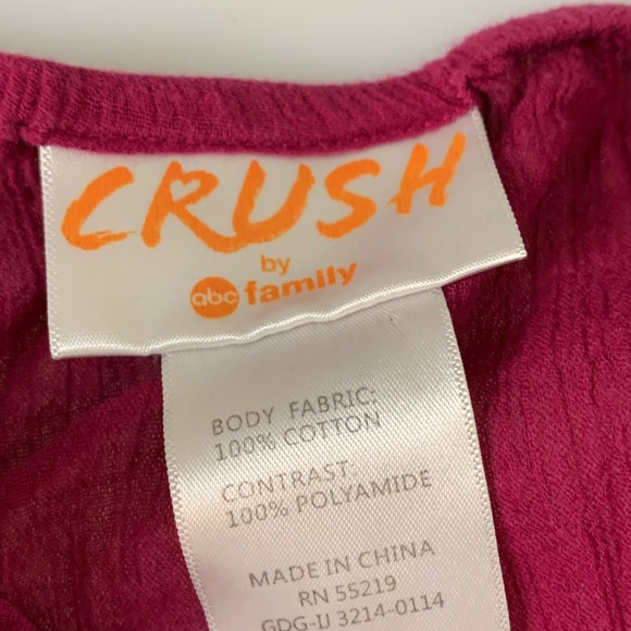 Jrs Maroon lace tank top size L - Picture 5 of 5